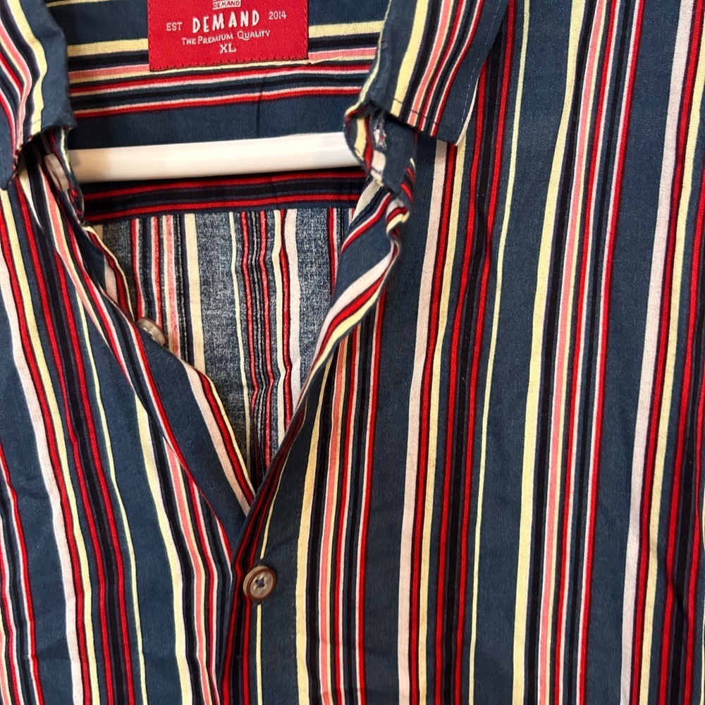 Demand Button Striped Shirt - Picture 8 of 9